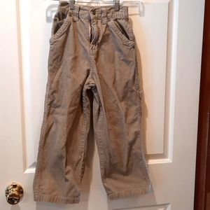 Route 66 Boys Pants 7 Tan Khaki Corduroy Straight Classic Casual Preppy